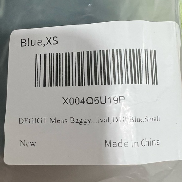 Y2K Baggy Skater Jeans Hip Hop Wide Leg Fringe Patchwork Denim XS (Fits S) New - Picture 6 of 7